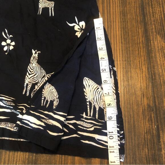 Maxi Dress Womens Medium Boho Floral Zoo Zebra Print Teacher Hawaiian Tropical - Picture 5 of 5
